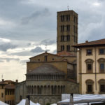 Santa Maria della Pieve con la pioggia, Arezzo